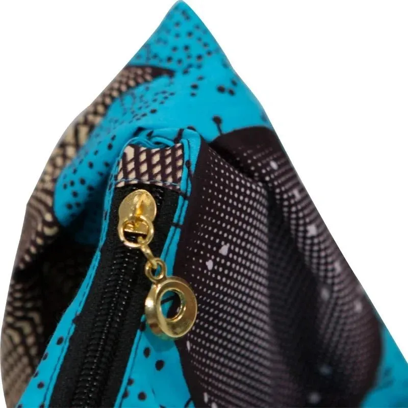 Authentic African Wax Fabric for Sewing: Vibrant Prints for Handcrafted Women's Fashion Bags with Full Lining