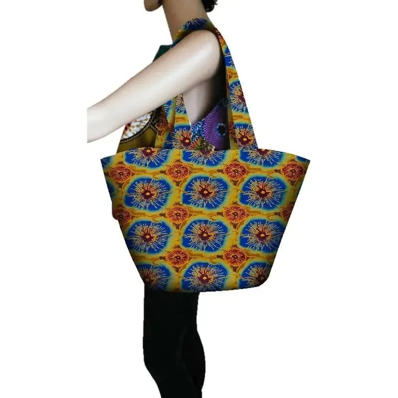 Authentic African Wax Fabric for Sewing: Vibrant Prints for Handcrafted Women's Fashion Bags with Full Lining