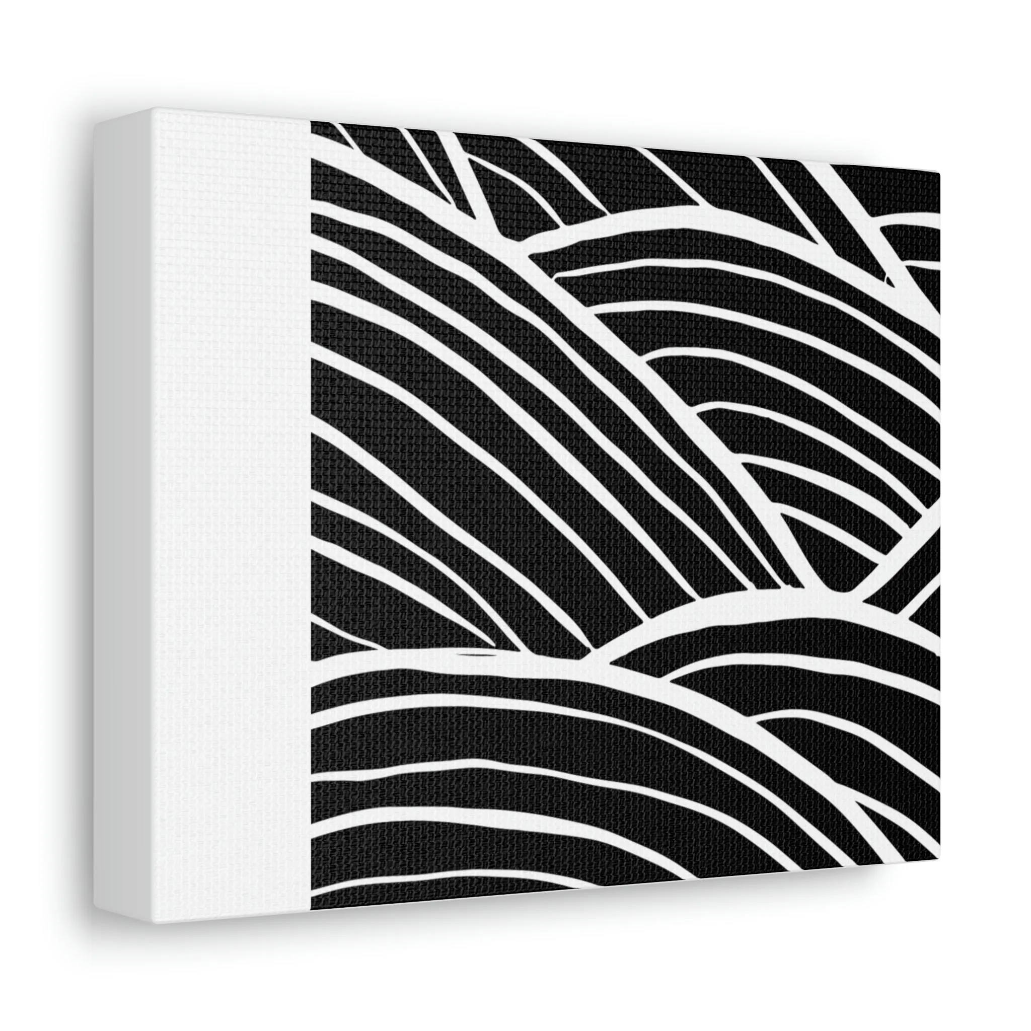 Black and White Pattern Background Stretched Canvas