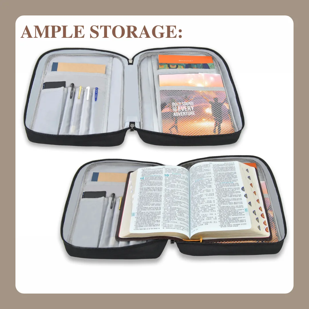 Black NGIL Canvas Bible Case Cover