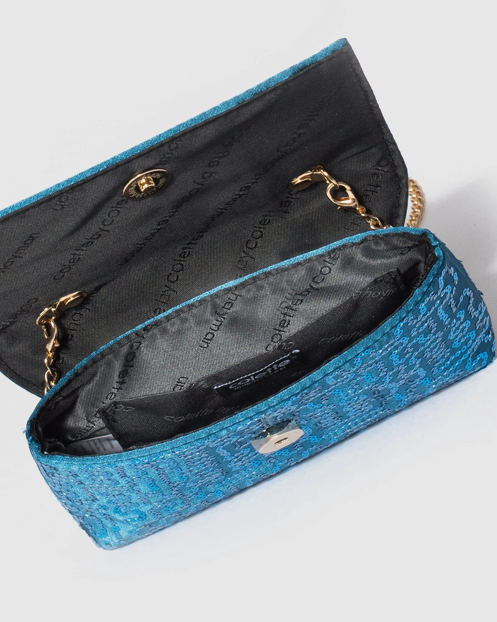 Blue Brielle Star Clutch Bag