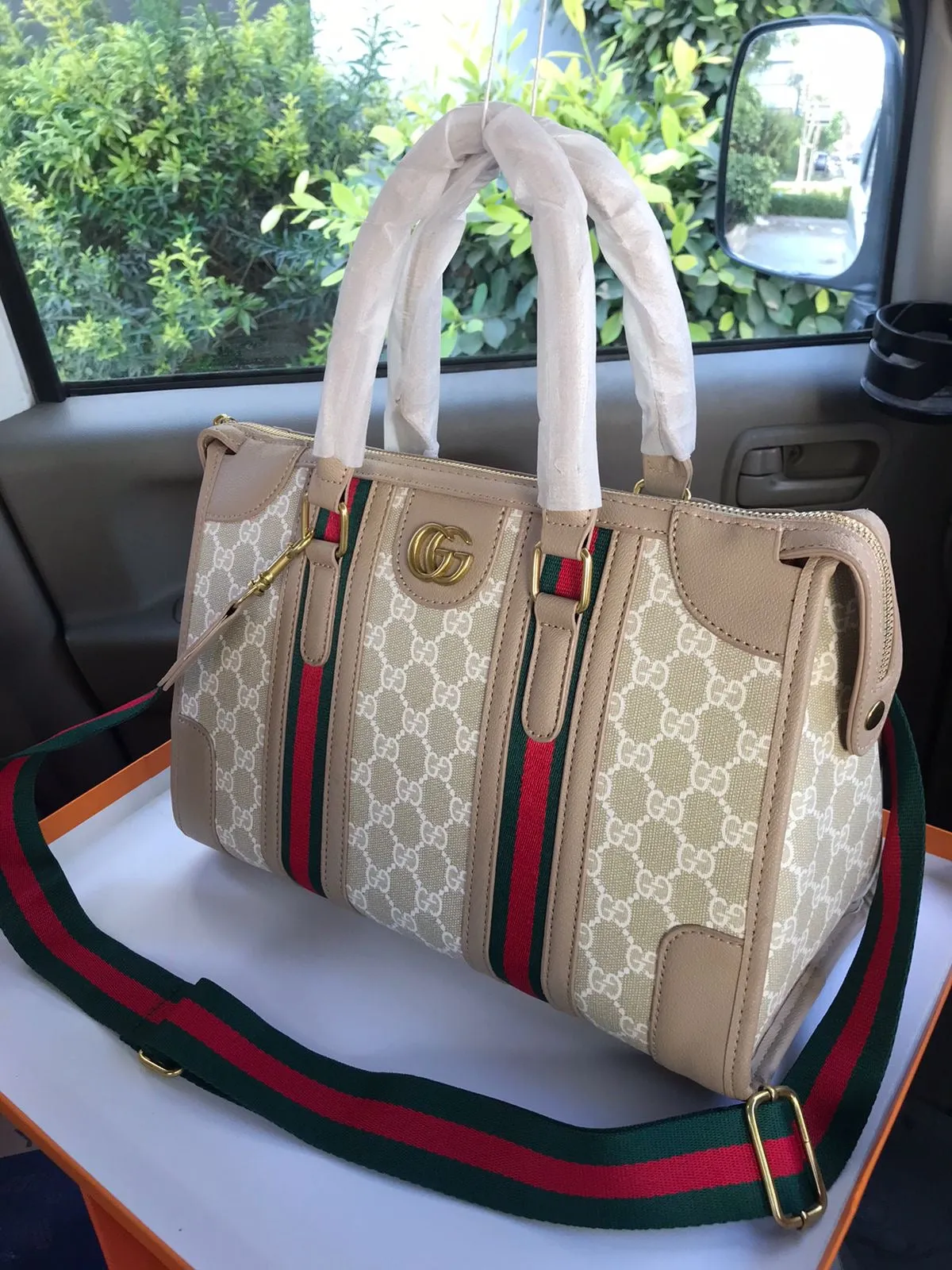 Branded GG Bauletto Tote Handbag -343