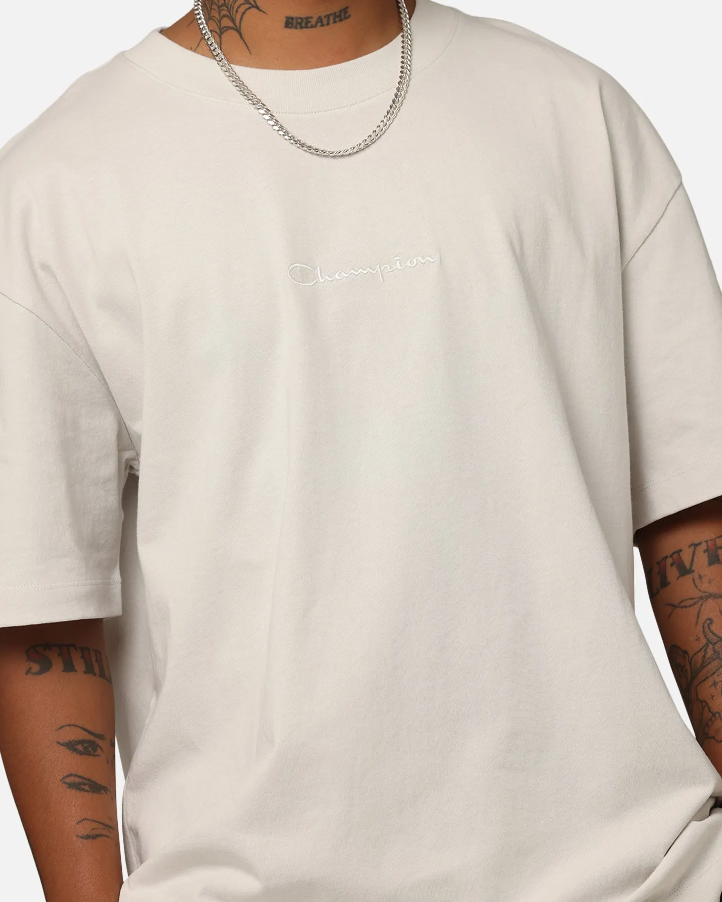 Champion Heritage New Script T-Shirt Sand