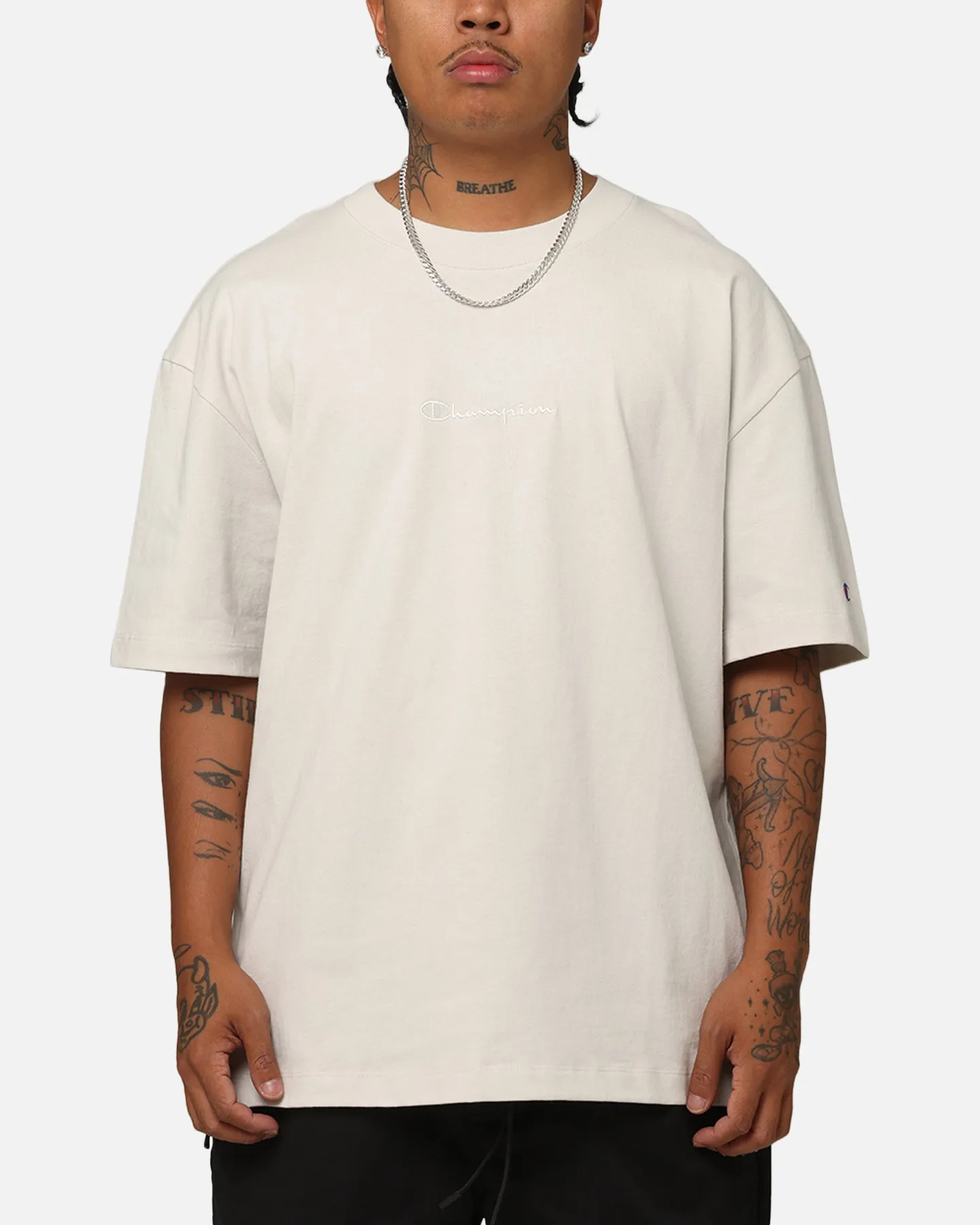 Champion Heritage New Script T-Shirt Sand