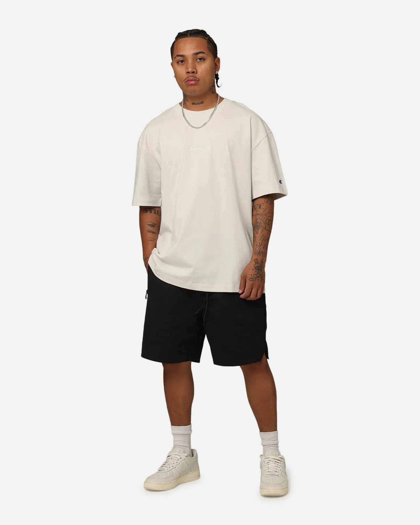 Champion Heritage New Script T-Shirt Sand