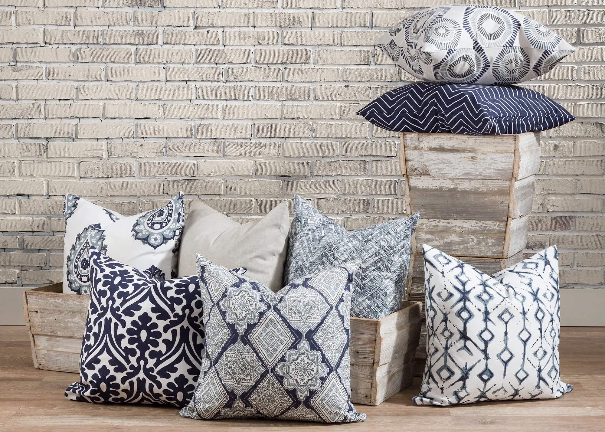 Charm Vintage Indigo Fabric By Premier Prints