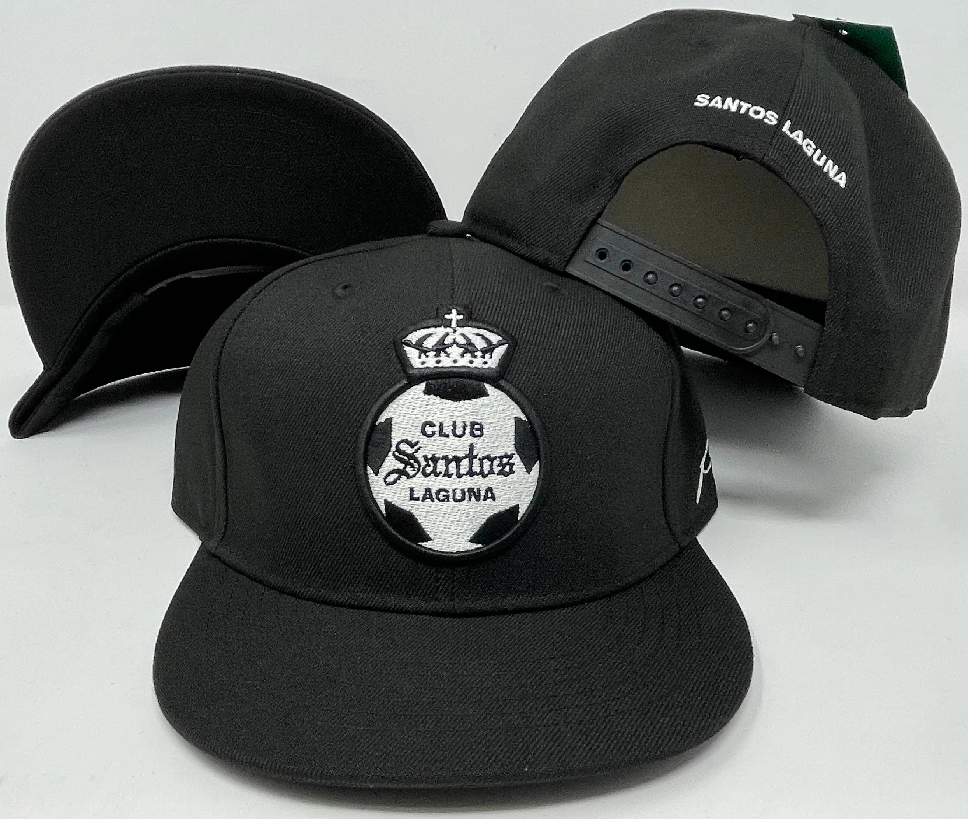 Club Santos Laguna Snapback Sk-93 Pro Brand Cap Hat Black WL