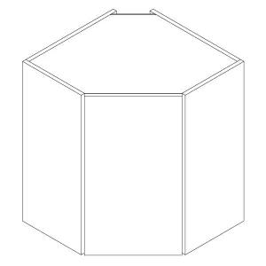 Corner Wall Cabinets - Metro Gloss Slate