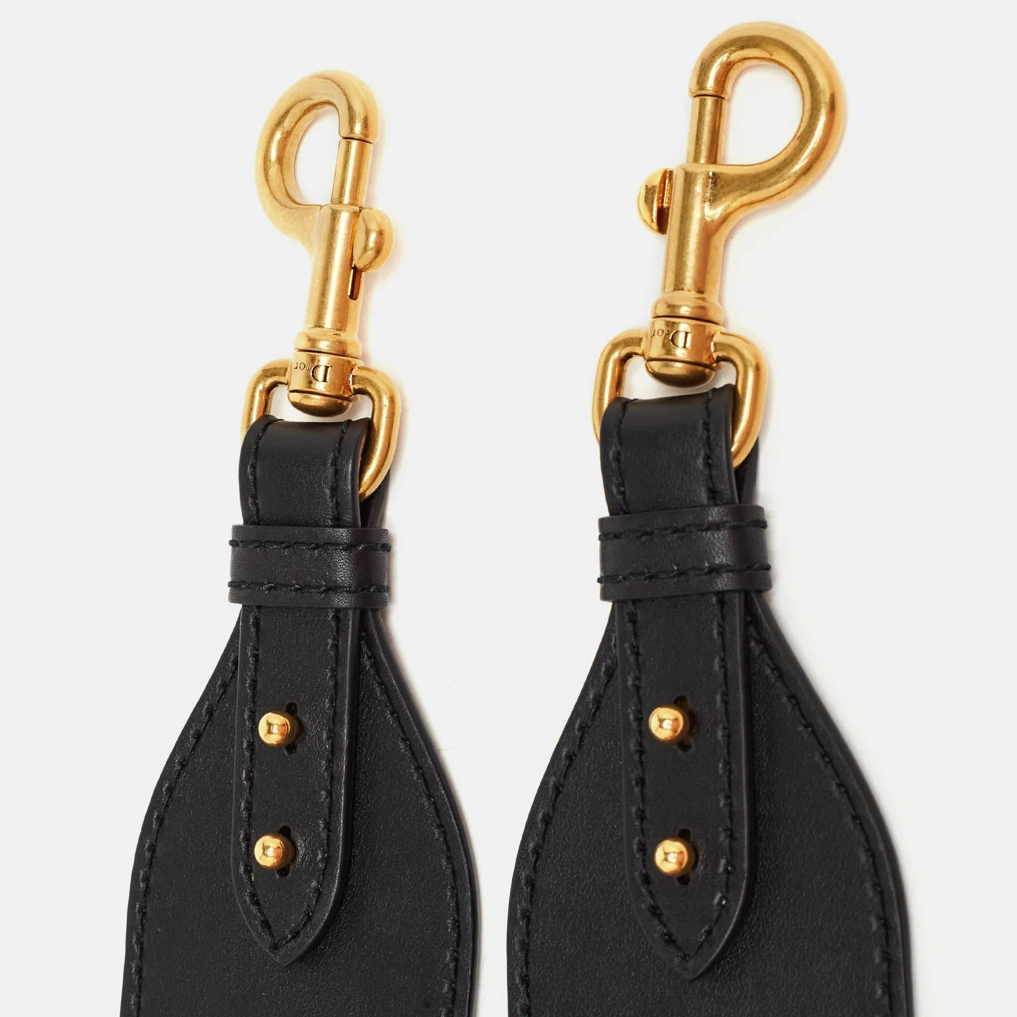 DIOR Navy Blue/Pink Canvas and Leather Shoulder Bag Strap