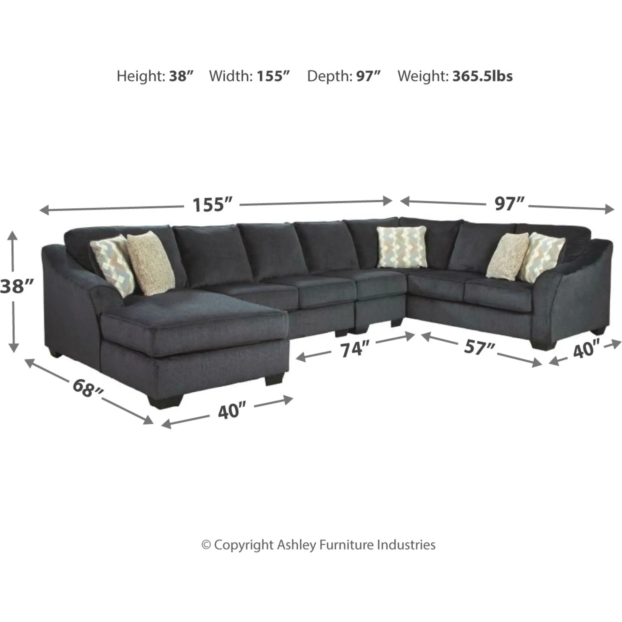 Eltmann 4 Piece Sectional