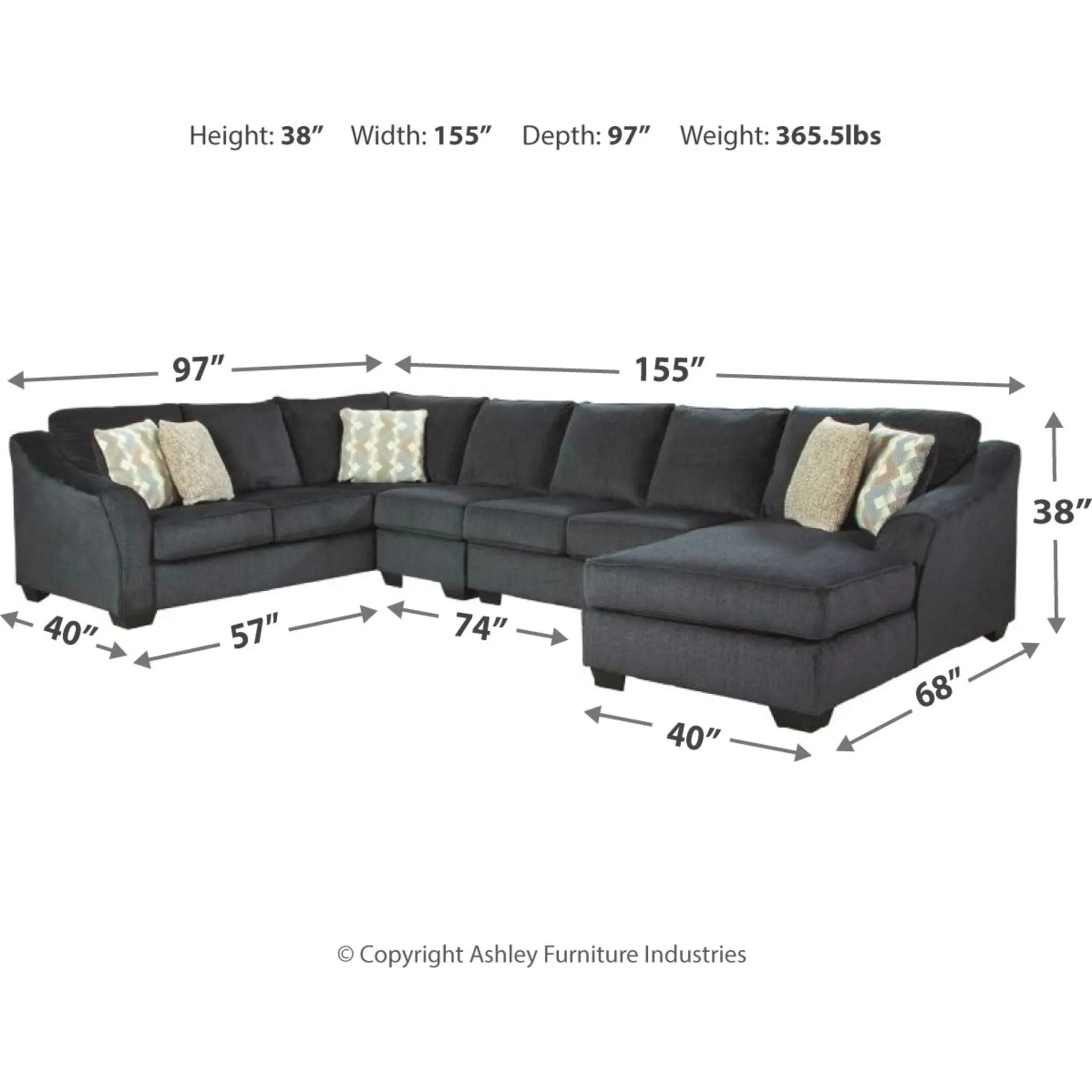 Eltmann 4 Piece Sectional