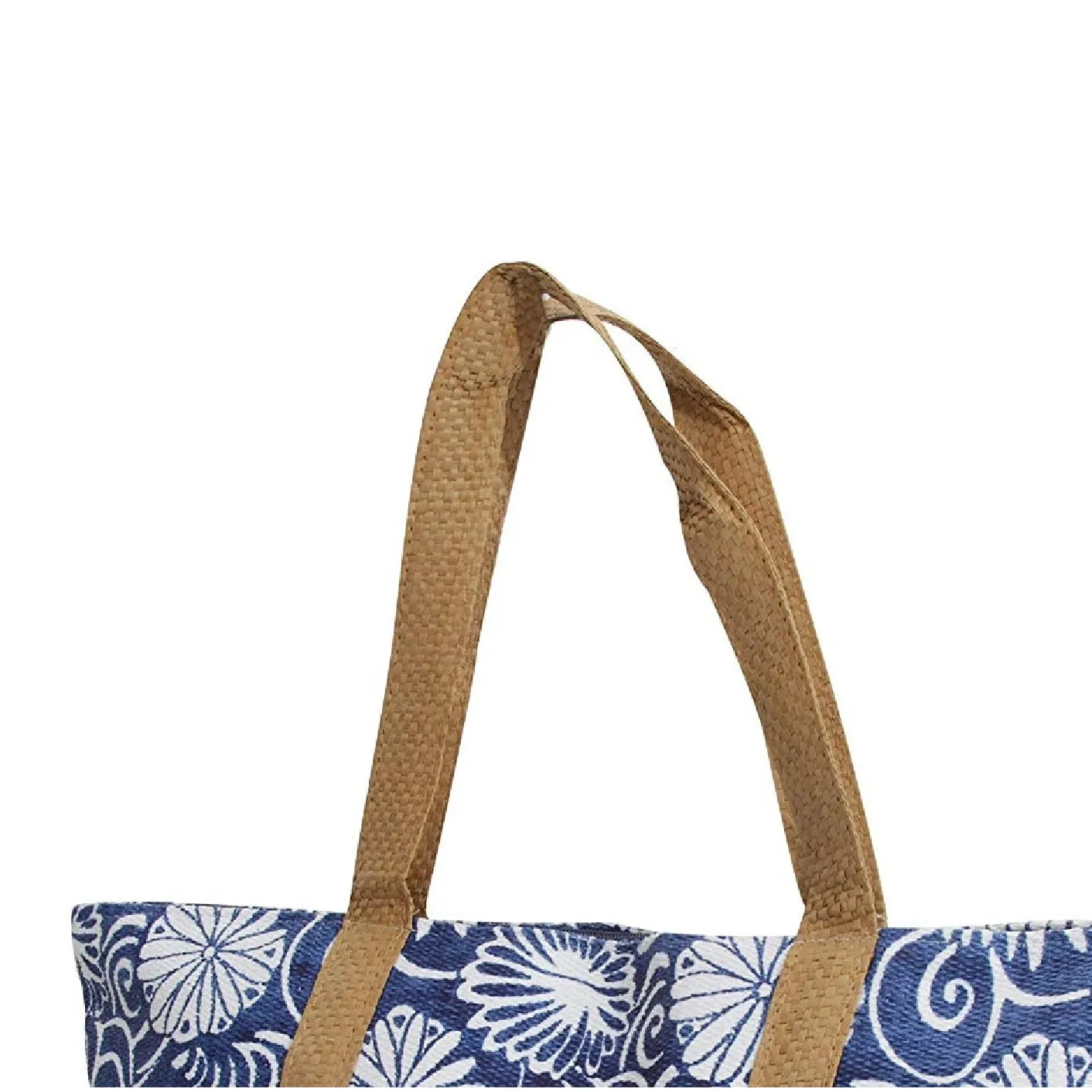 FLOSO Womens/Ladies Woven Floral Print Summer Handbag