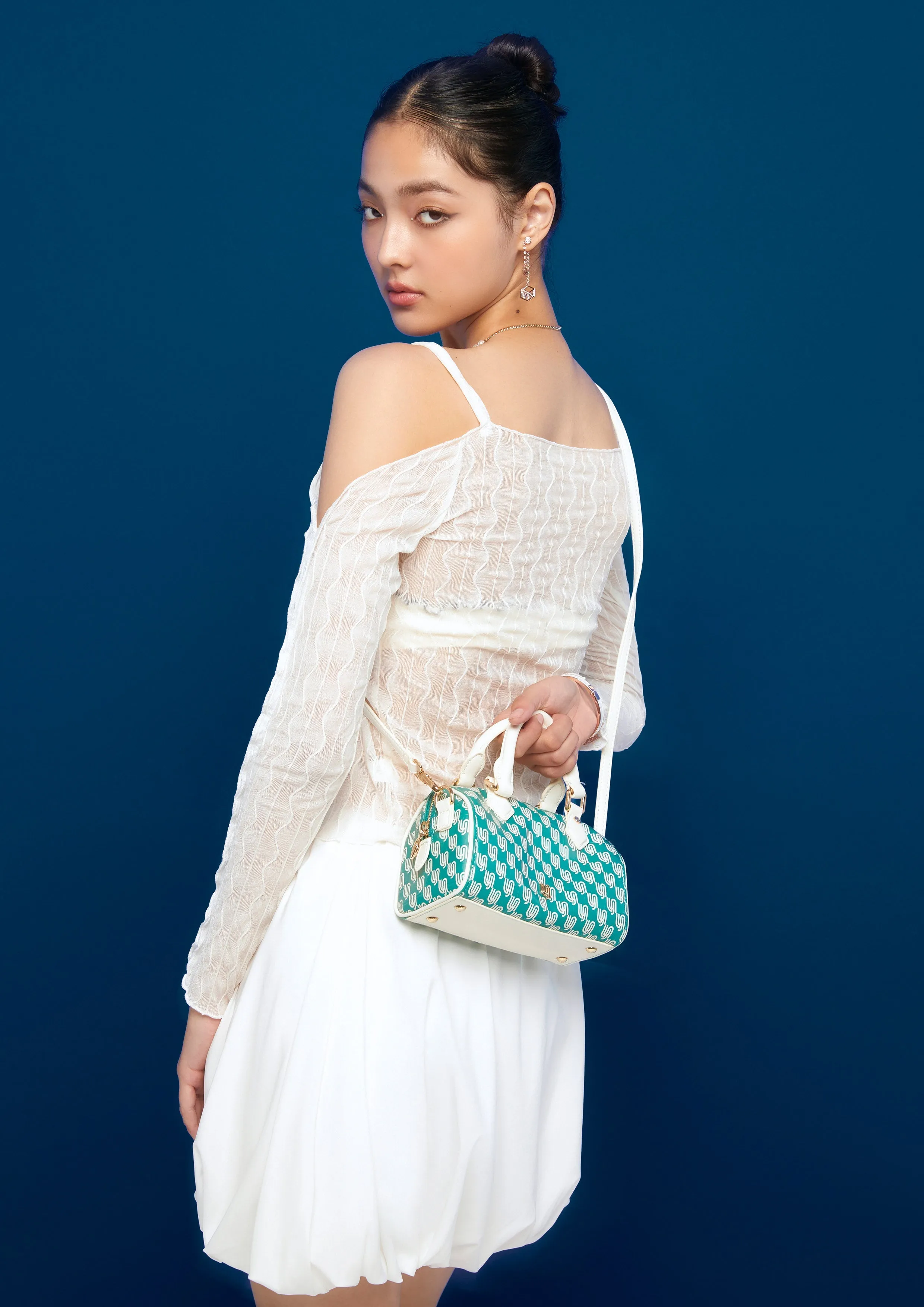 Fray Inf Print S Handbag Printed Green