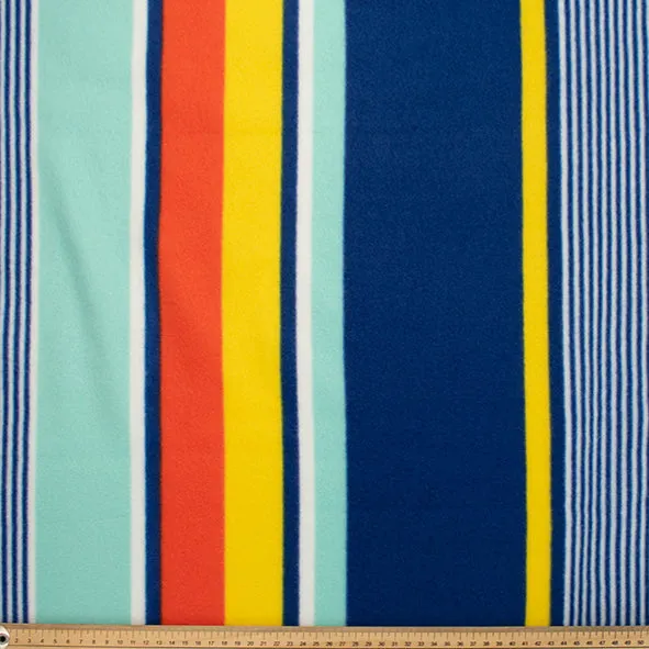 Funky Stripes Printed Polar Fleece Design 160