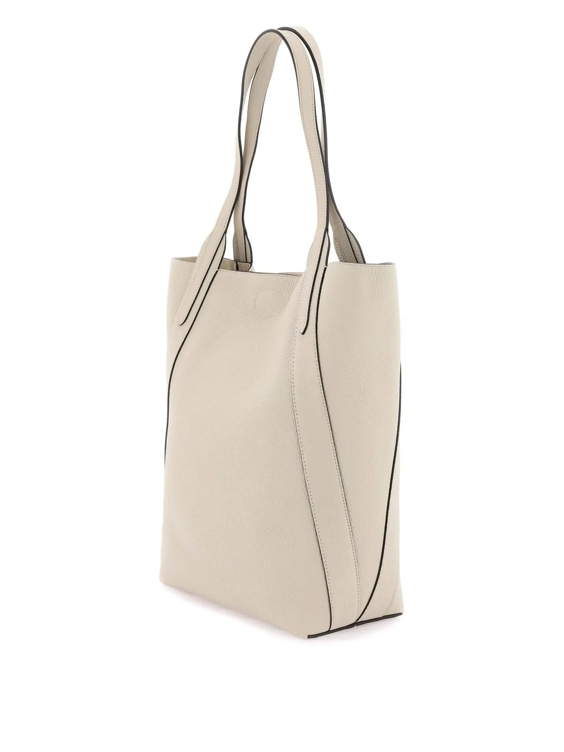 Grained Leather Tote