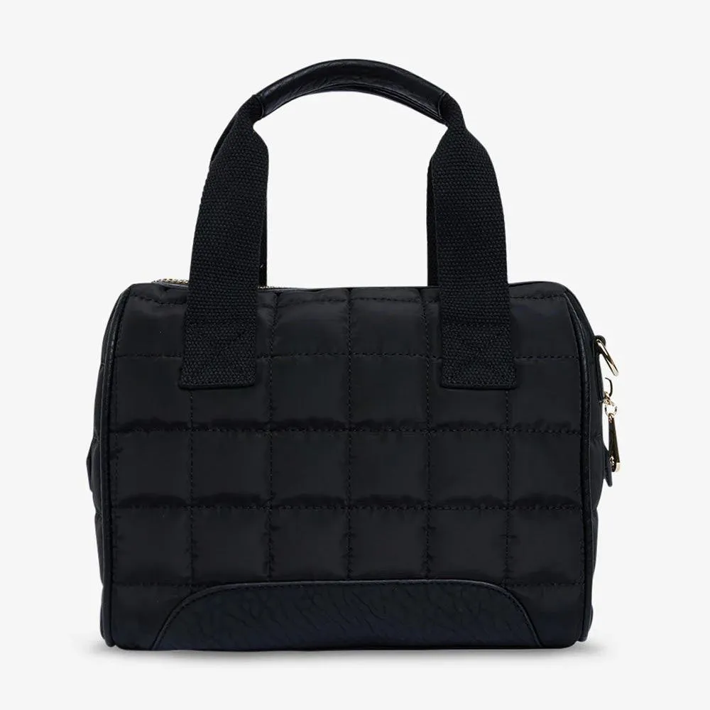 Hartley Quilted Doctors Bag | Black & Oyster