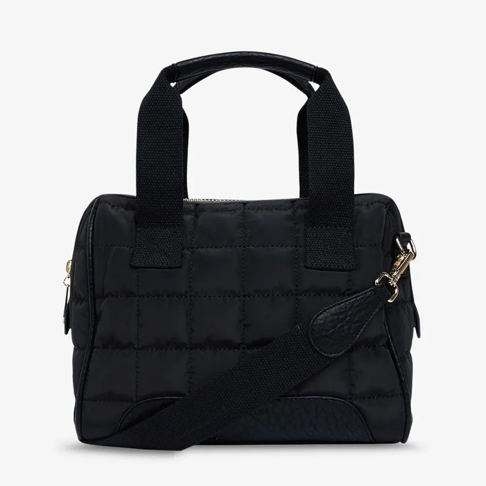 Hartley Quilted Doctors Bag | Black & Oyster