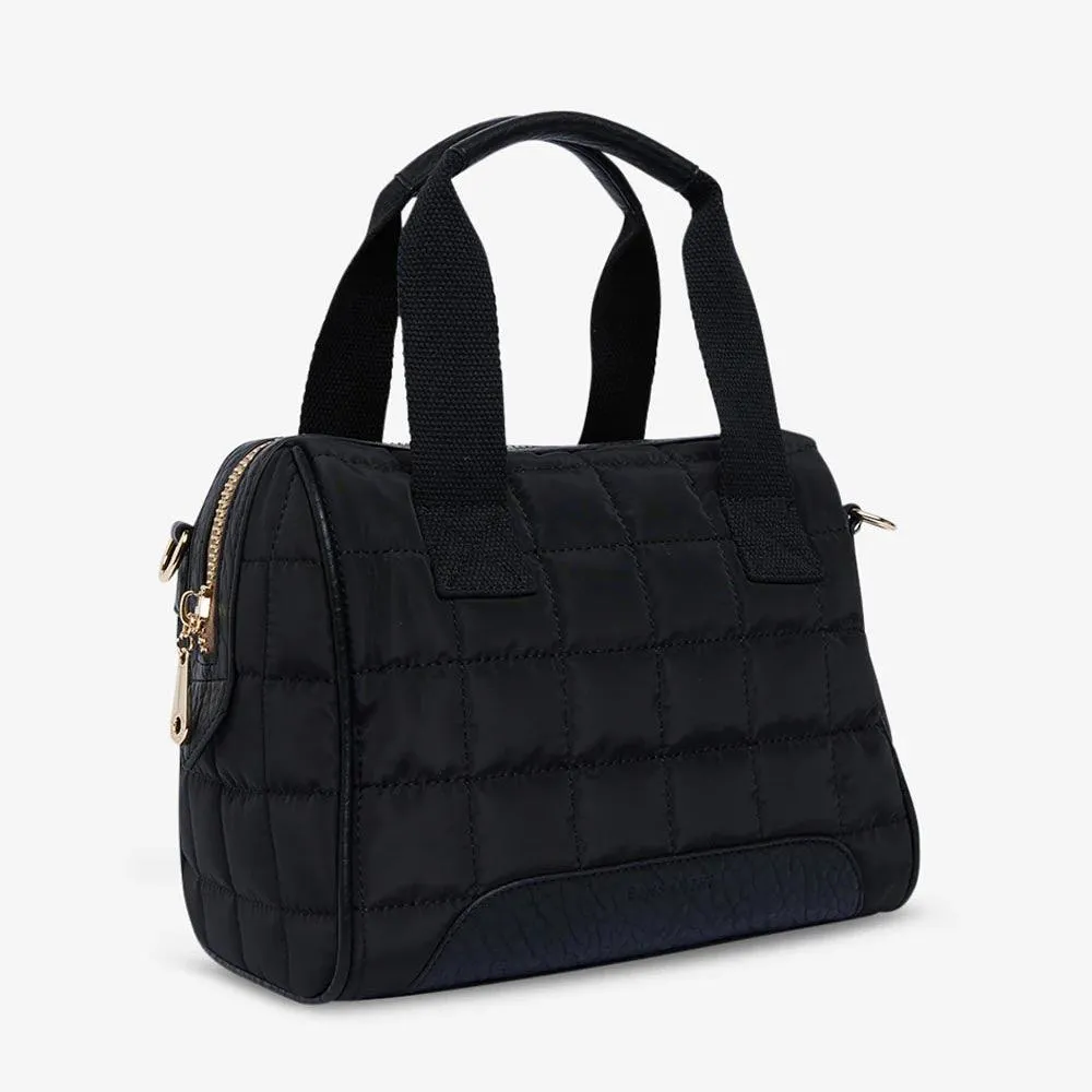 Hartley Quilted Doctors Bag | Black & Oyster