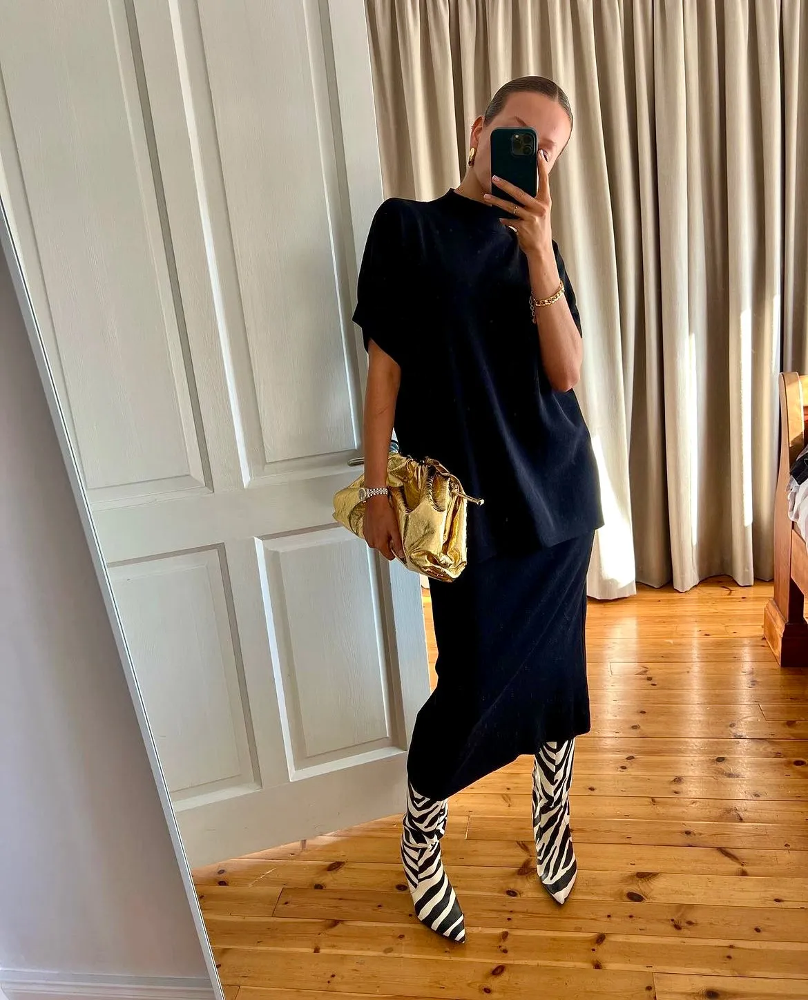 LUNA METALLIC GOLD BAG