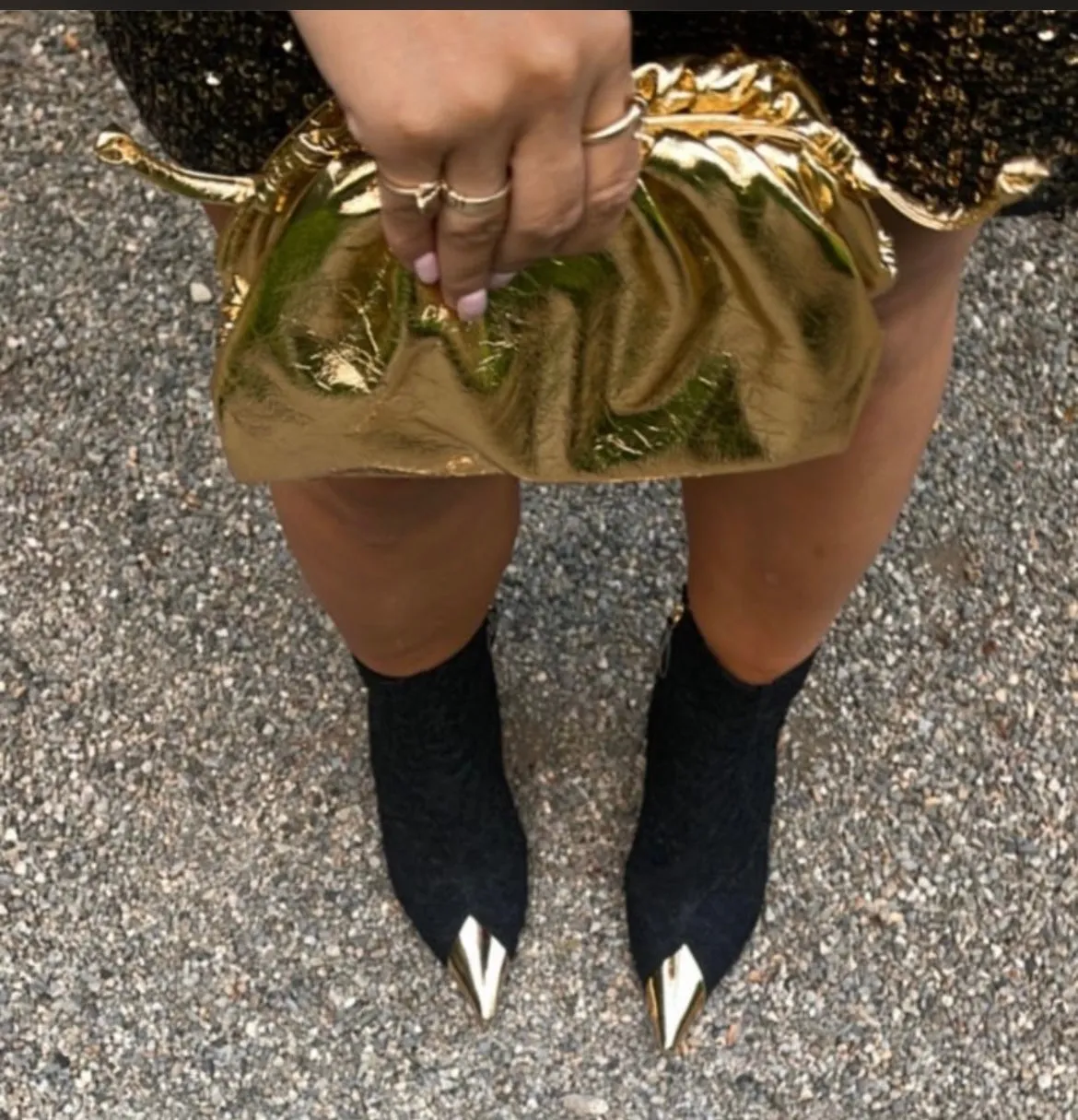 LUNA METALLIC GOLD BAG