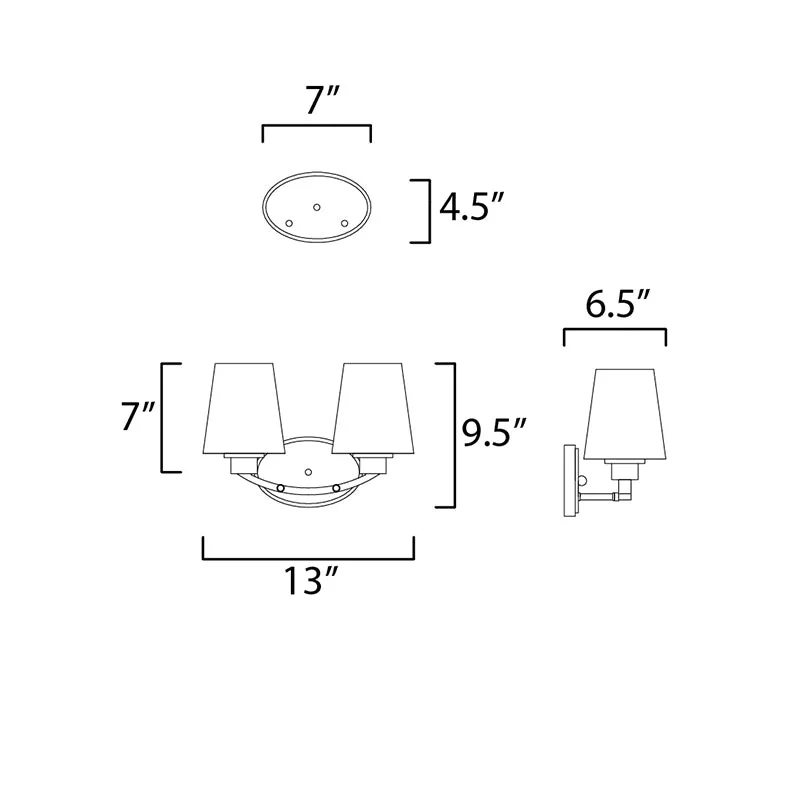 Maxim 11832 Shelter 2-lt 13" Bath Vanity