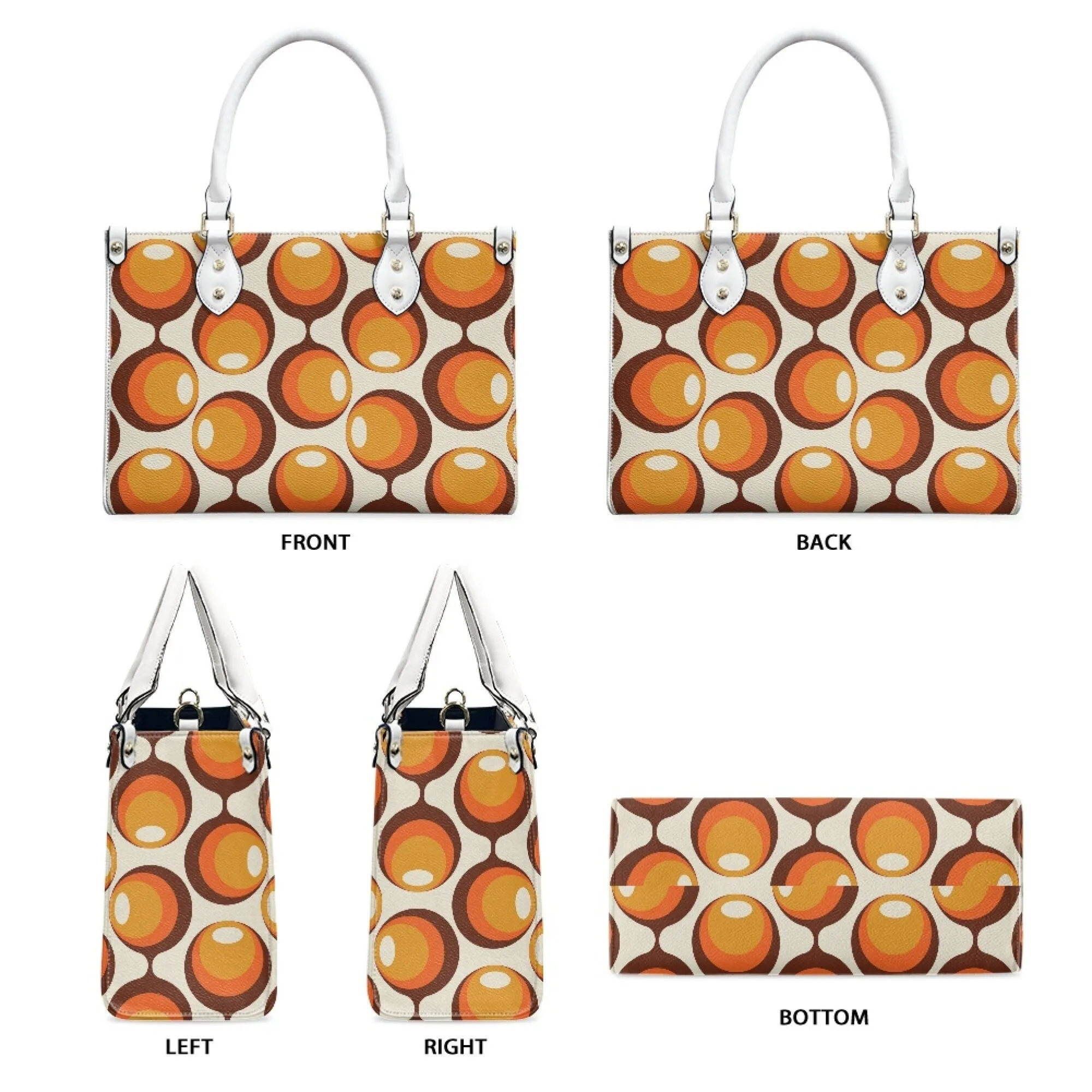 Mid Century Handbag, Mod Purse, Mod 60s handbag, 60s style handbag, Mod orange opt art bag, Space Age Handbag, 60s Purse, Orange Purse