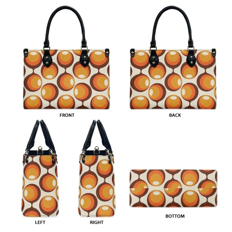 Mid Century Handbag, Mod Purse, Mod 60s handbag, 60s style handbag, Mod orange opt art bag, Space Age Handbag, 60s Purse, Orange Purse