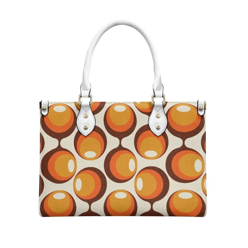 Mid Century Handbag, Mod Purse, Mod 60s handbag, 60s style handbag, Mod orange opt art bag, Space Age Handbag, 60s Purse, Orange Purse