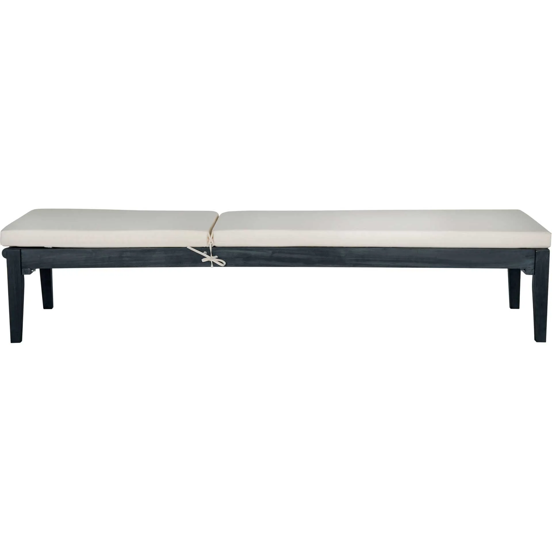 Modern Acacia Sunlounger Dark Slate Gray/Beige