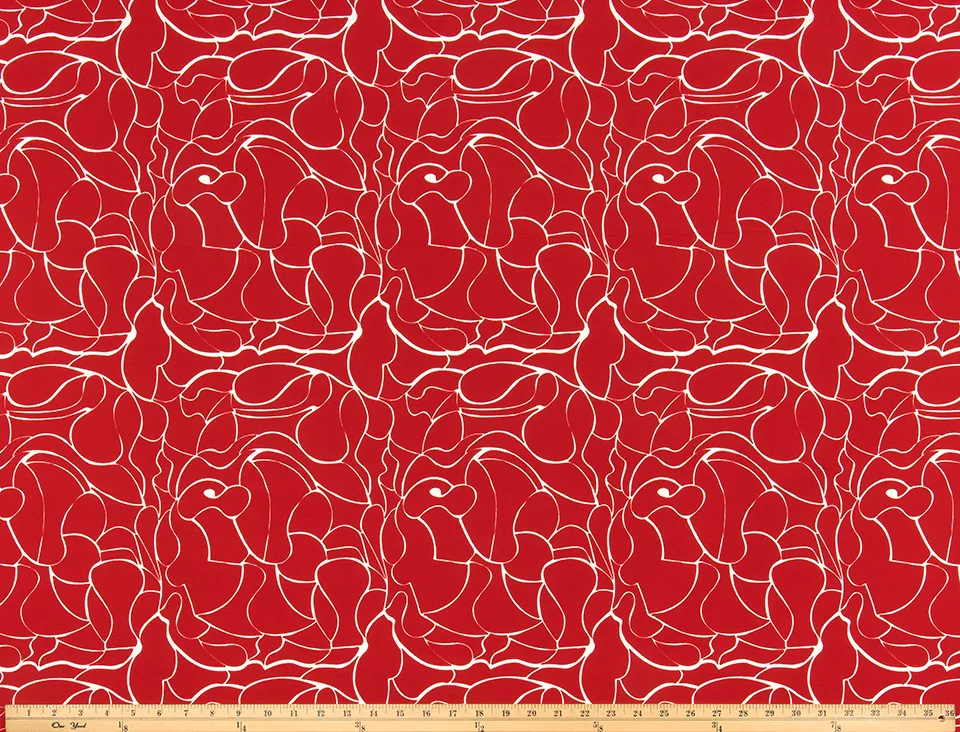 Outdoor Fabric - Jager Rojo  By Premier Prints