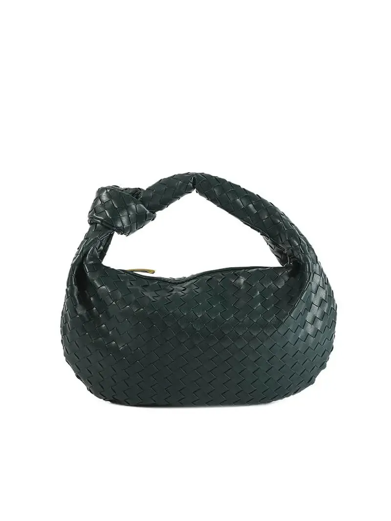 Piper | Compact Woven Handbag with Knot Handle | Medium size