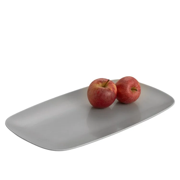 Pop Soft Rectangular Platter in Slate