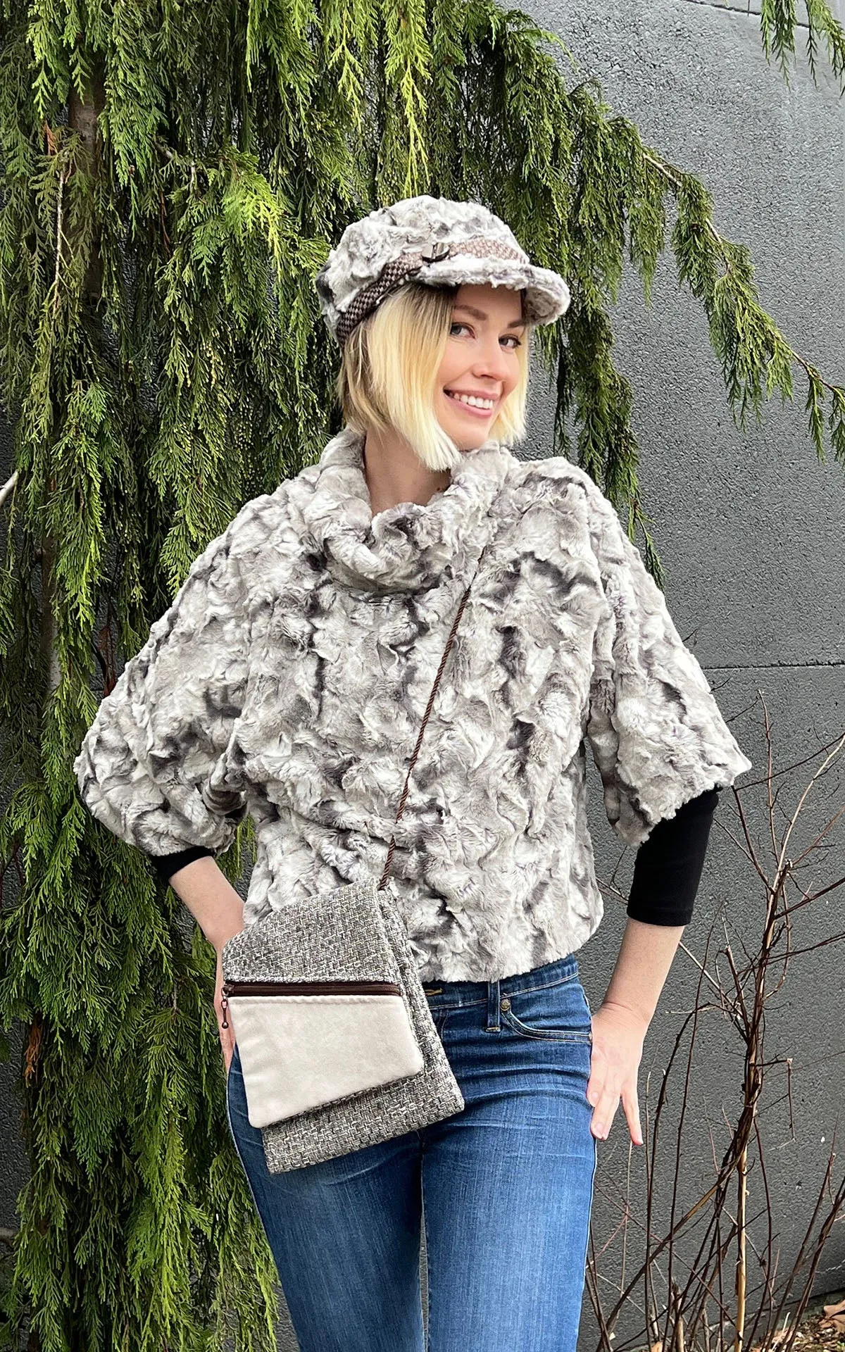 Prague Style Handbag - Frozen Tundra Upholstery