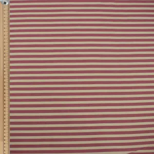 Rose Natural Medium Stripe Cotton Canvas Print