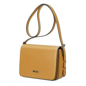 Solid Square Hasp Shoulder Bag