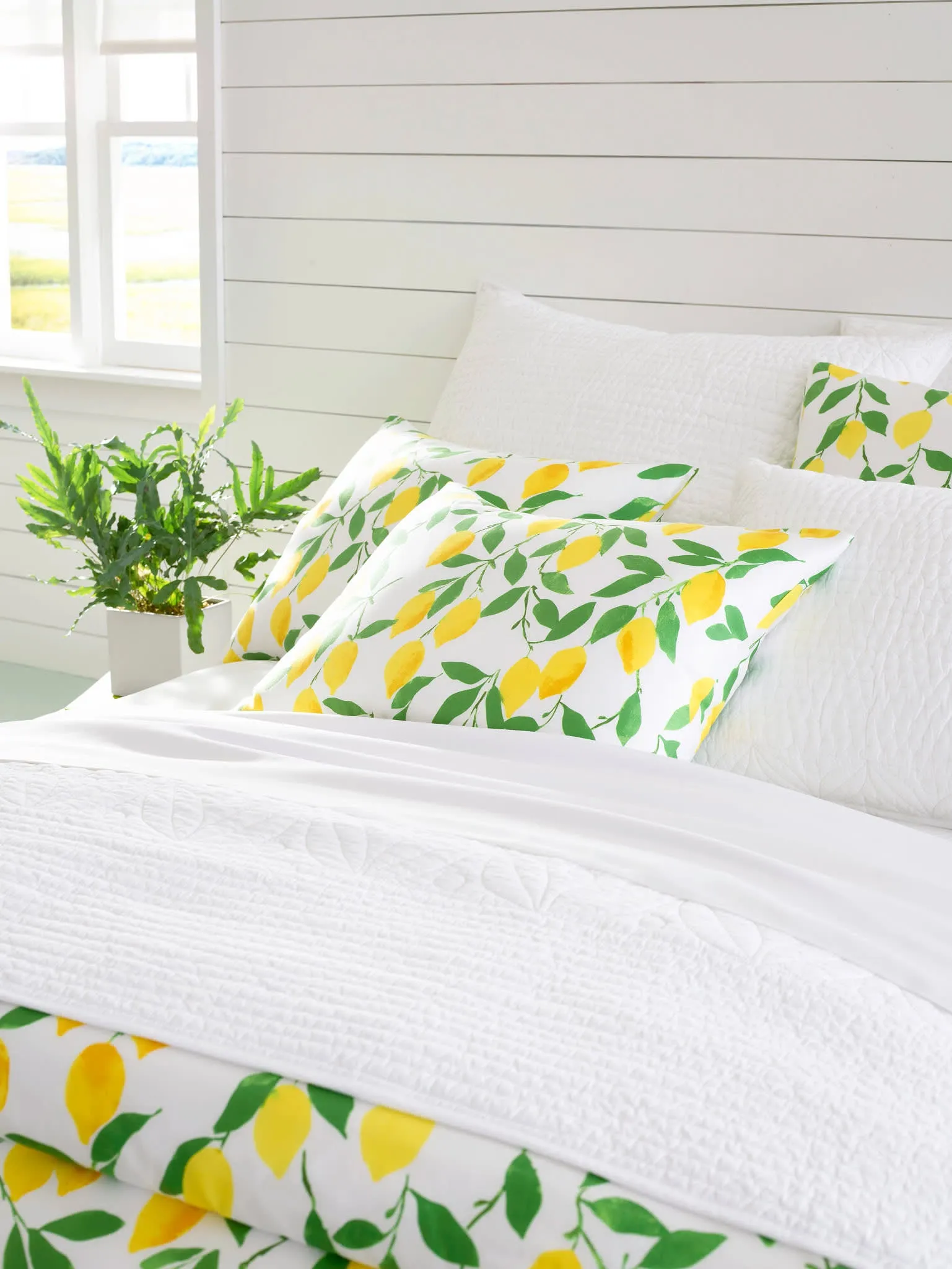 Tea & Toast White Quilt