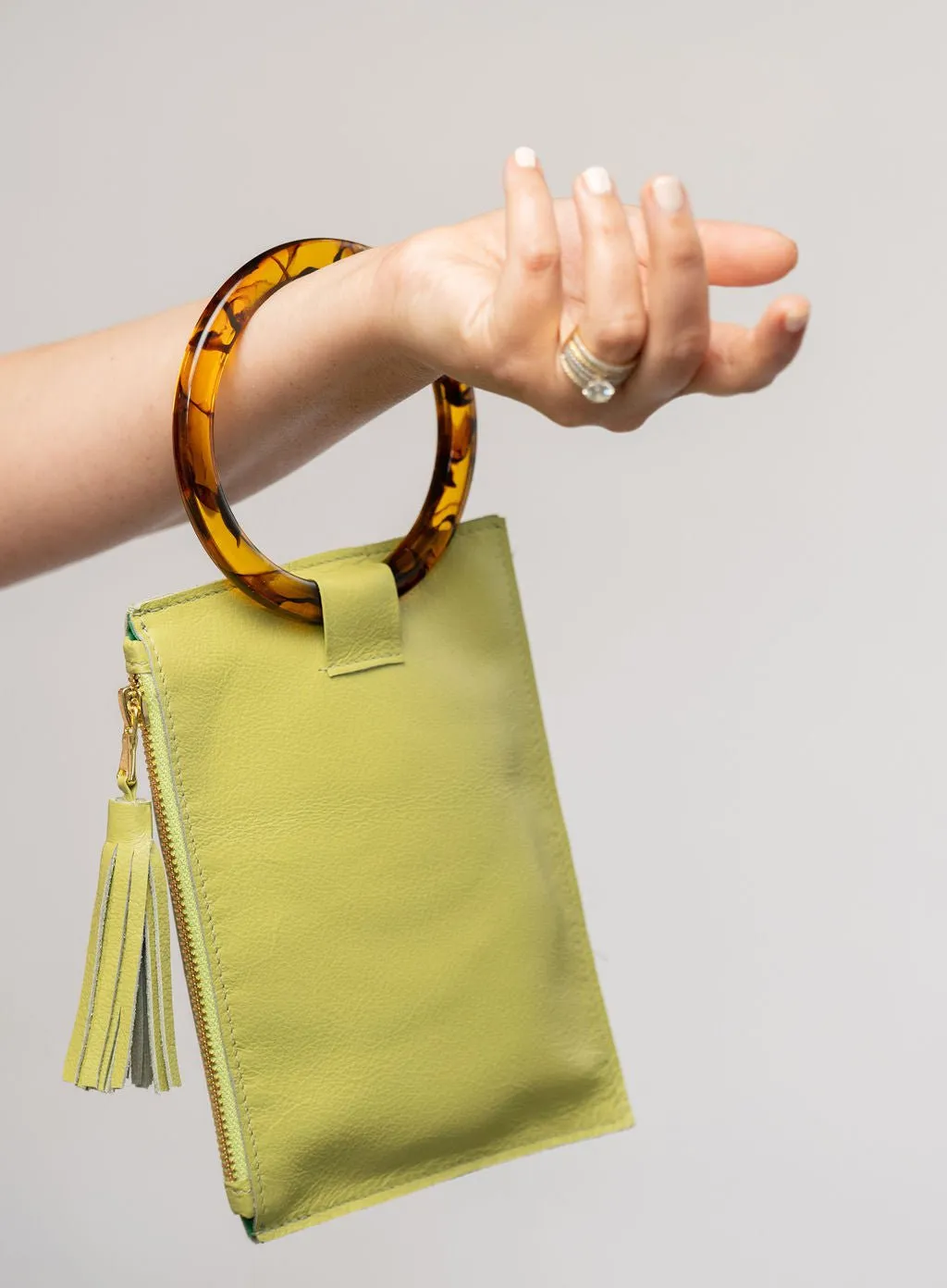 The Acrylic Ring Wristlet | Citrus