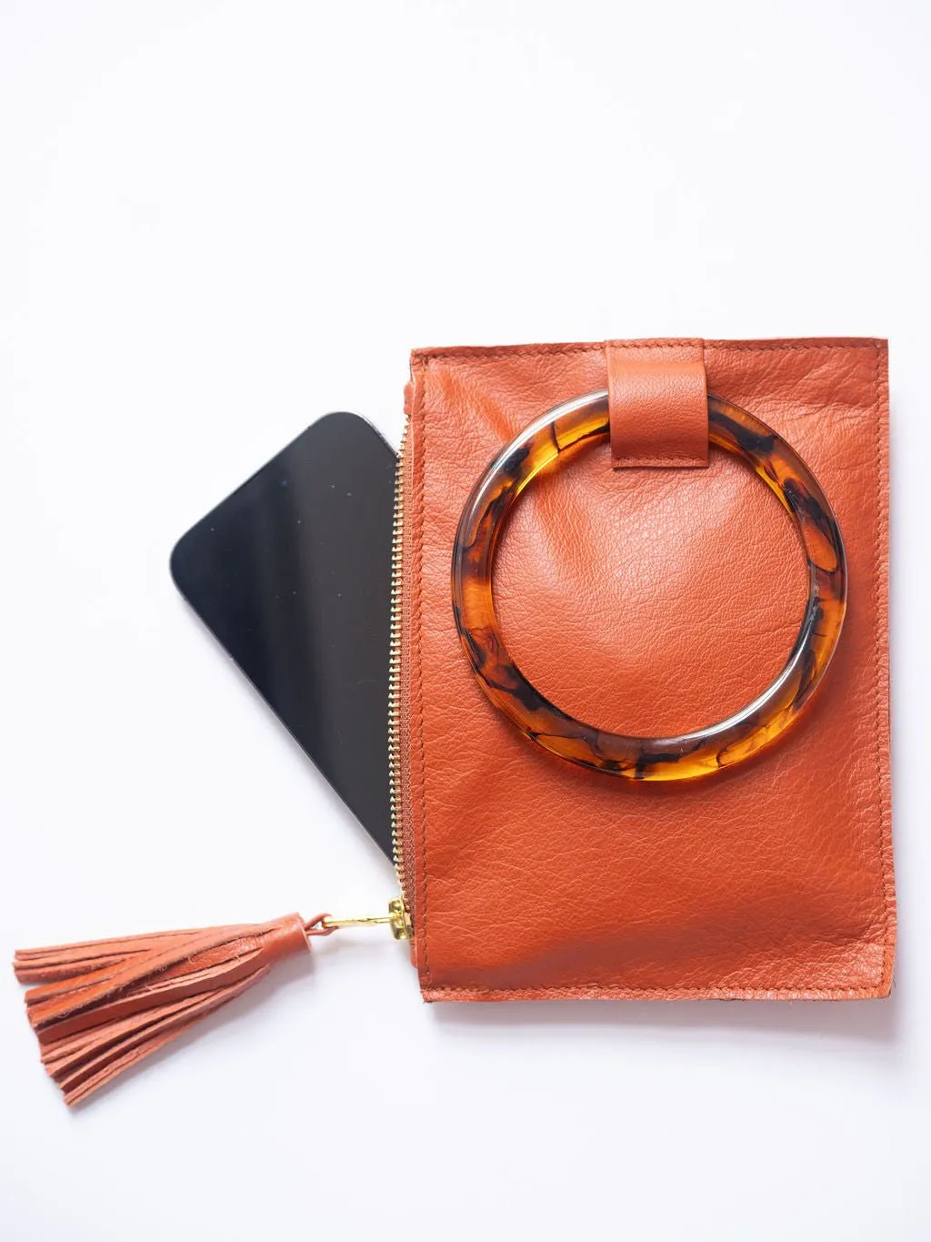 The Acrylic Ring Wristlet | Citrus