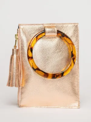 The Acrylic Ring Wristlet | Rose Gold