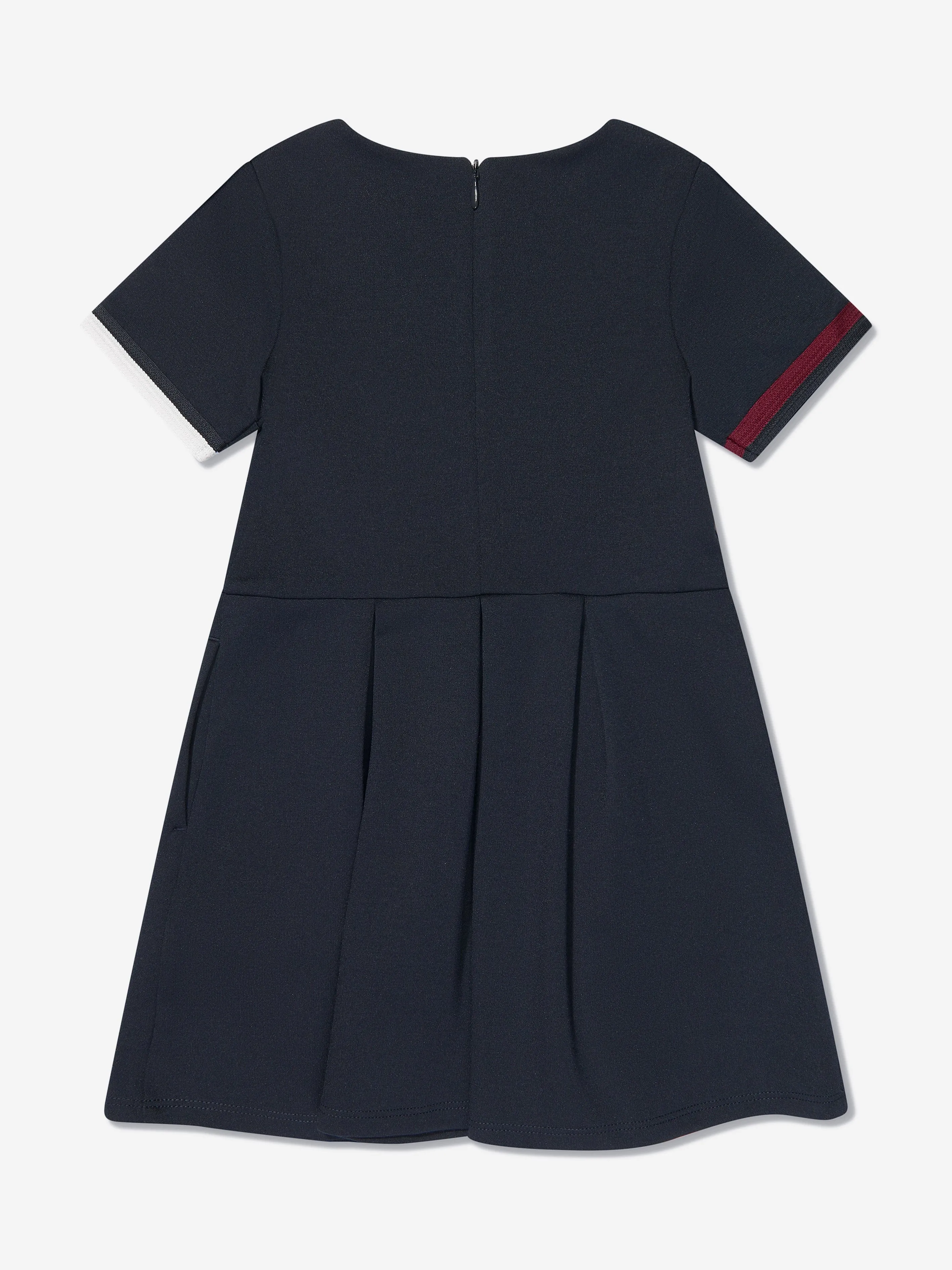 Tommy Hilfiger Girls Global Stripe Punto Dress in Navy