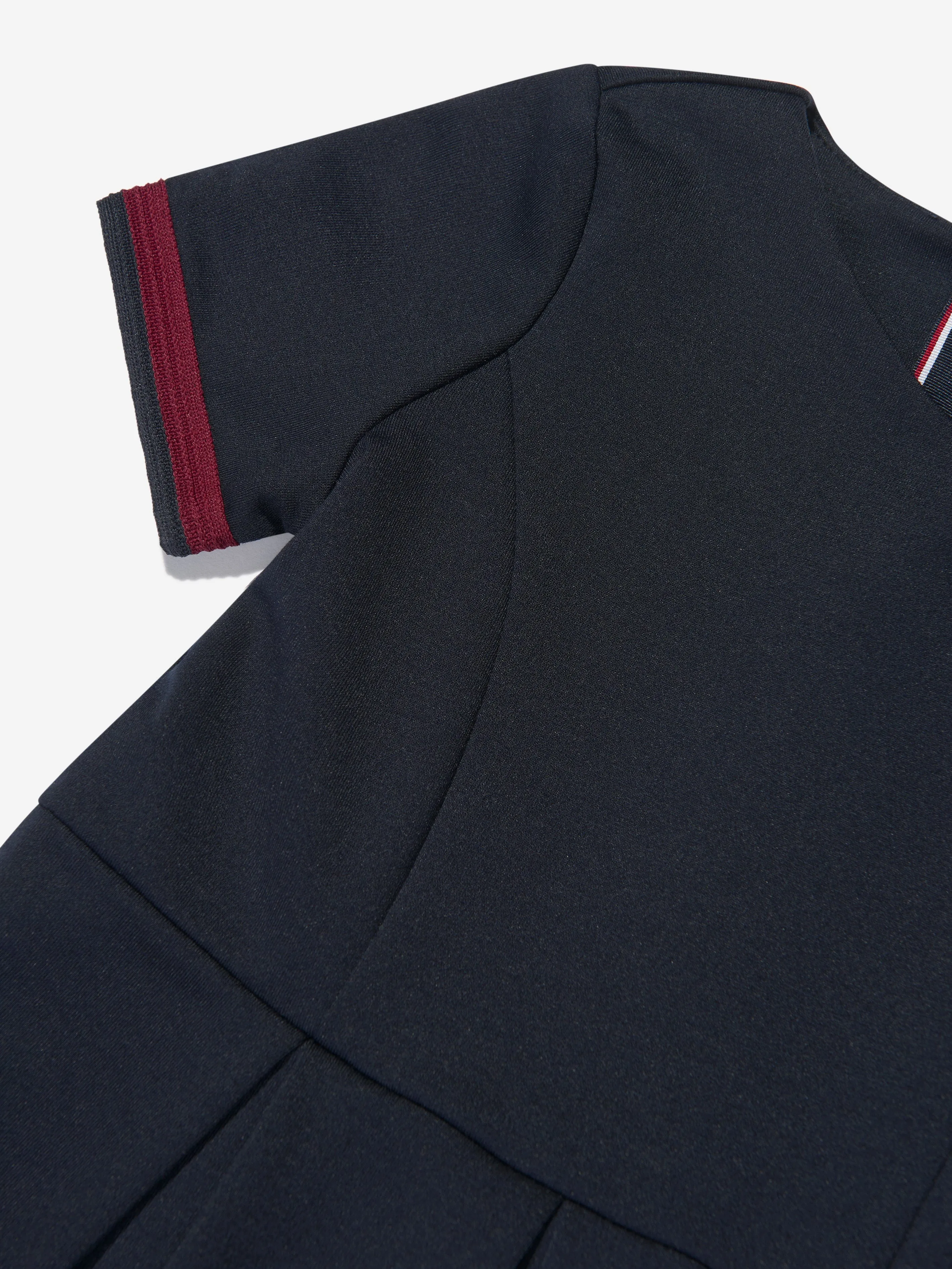 Tommy Hilfiger Girls Global Stripe Punto Dress in Navy