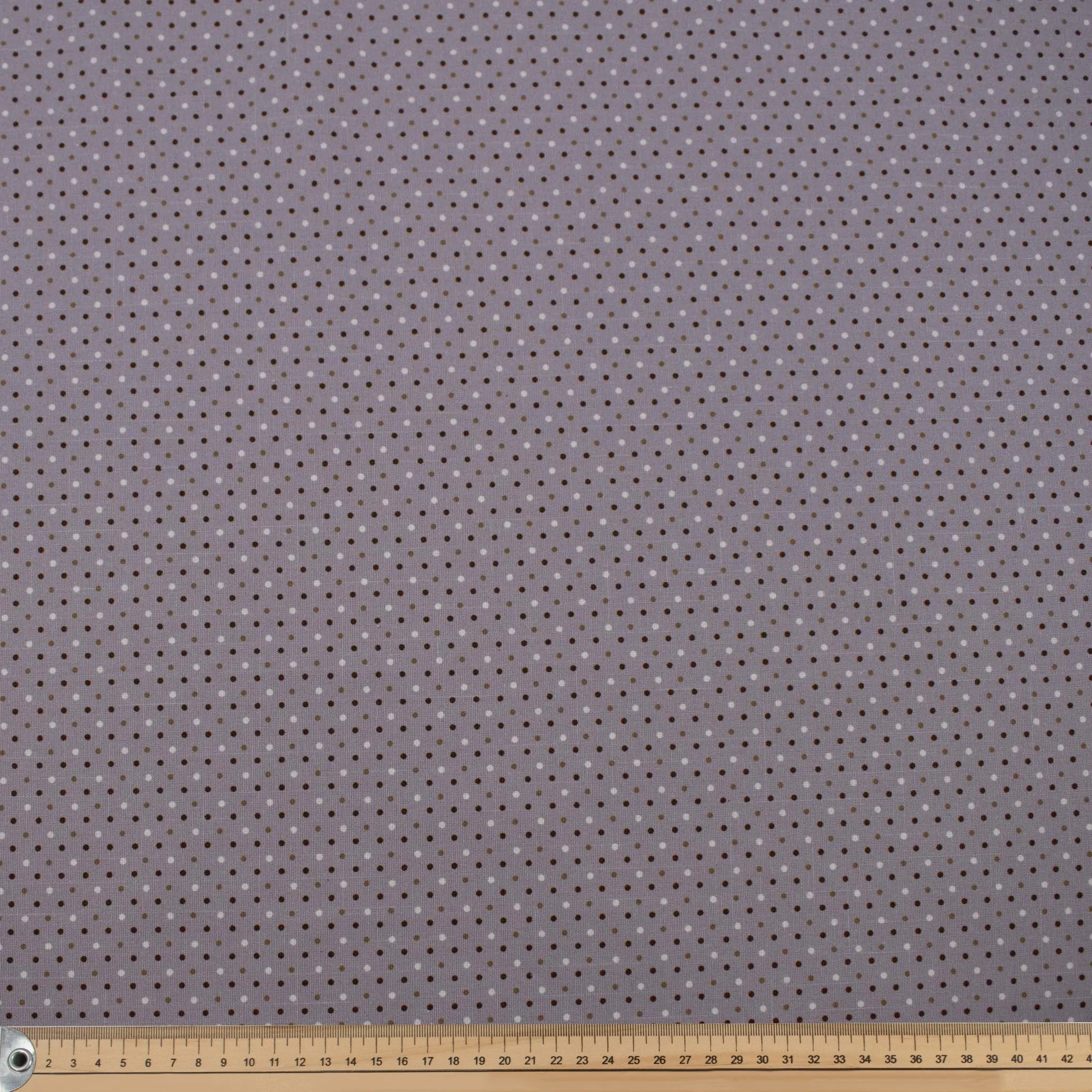 Violet Multi Mini Dots Cotton Canvas Print