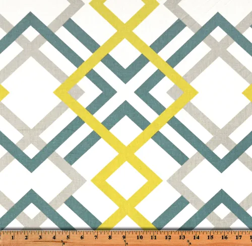 Winston Saffron Yellow Fabric By Premier Prints