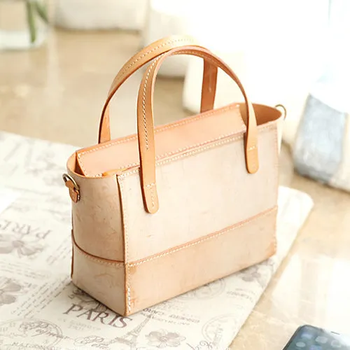 Women's Leather Small Satchel Handbags Purse