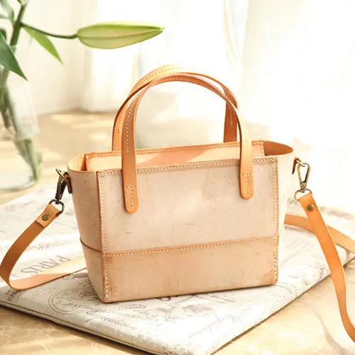 Women's Leather Small Satchel Handbags Purse