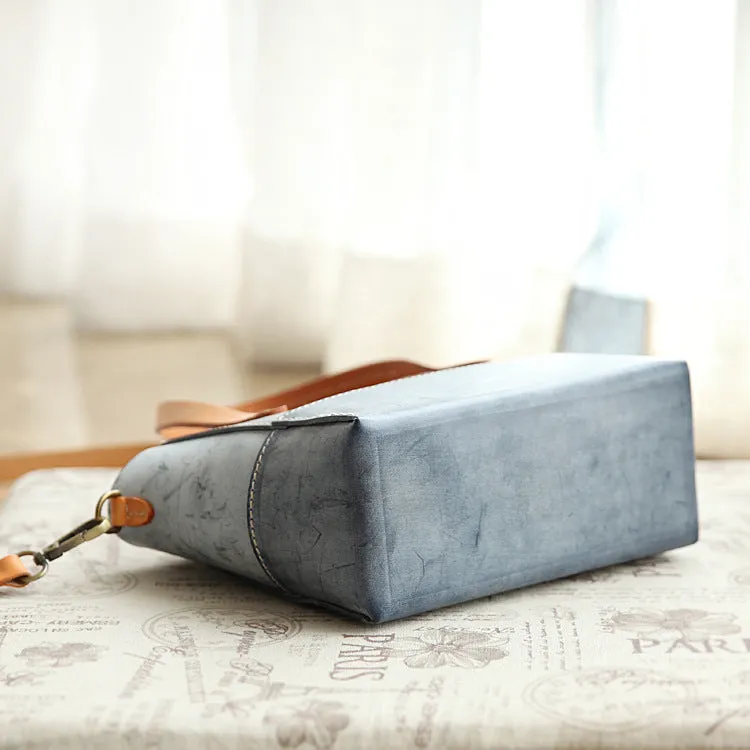 Women's Leather Small Satchel Handbags Purse