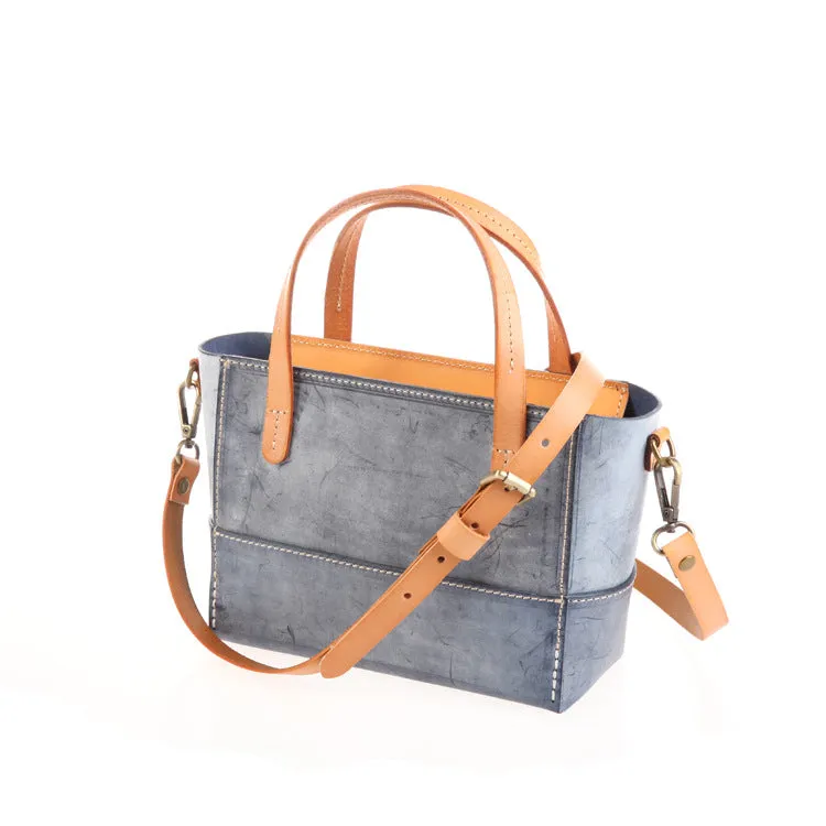 Women's Leather Small Satchel Handbags Purse