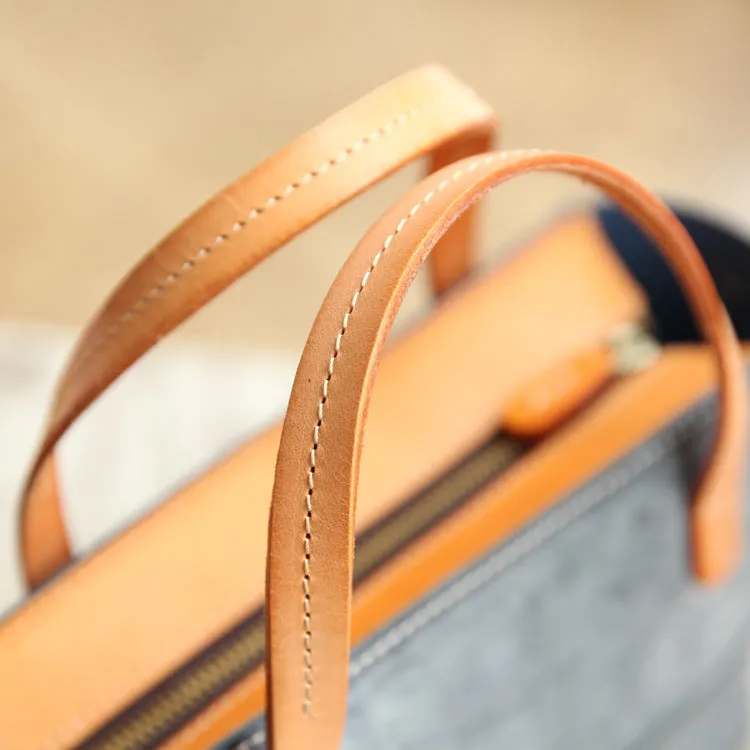Women's Leather Small Satchel Handbags Purse